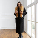 Real Fox Fur Collar for Women, Long Genuine Fur Scarf, Luxury Natural Fox Wrap for Coat, Detachable Winter Shawl, Anniversary Gift for Wife