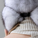 White Fox Fur Ushanka Hat for Women, One-Piece Fur Trapper Hat, Real Fox Fur Winter Headwear, Warm Hat For Cold Weather, Cute Aviator Hat