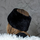 Mink Fur Winter Set, Womens Real Fur Headband With Fingerless Mittens, Fur Headband Scarf, Ear & Neck Warmer, Cozy Gift Set For Sister