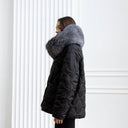 Premium Silver Fox Fur Collar, Warm Winter Scarf, Detachable Collar for Coat, Real Fur Wrap, Fur Collar for Cold Weather, Wife Birthday Gift