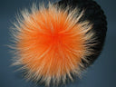 Orange Fur Pompom, Raccoon Fur Pom Poms, Real Fur Pompon for Hat, Detachable Pompom, Fluffy Pom Pom, Fur Ball, Fur Bommel
