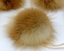 Real Fur Pom Pom for Hat, Fox Fur Pompoms, Furry Ball for Hat, Hat Decoration, Fluffy Bobbles, Fuzzy Bommel, Detachable Fox Fur Pompom Decor