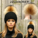 Fur pom pom Raccoon fur pompom Fur accessories Natural color fur raccoon Real fur Pompom hat Large pompoms Detachable pompom Fluffy pom pom