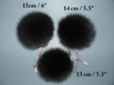 Fox Real Fur Pom Pom, Fluffy Pompom, Dark Gray Fur Pompon, Detachable Pom Pon, Dark Fur Accessory, Real Fox Pom Pom, Fluffy Bommel