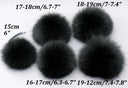 Black Raccoon Fur Pompom, Large Fuffy Pom Pom For Hat, Detachable Pompoms, Real Fur Pompons, Crafts Supplies, Fuzzy Bommel, Cute Hat Decor