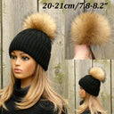 Fur pom pom Raccoon fur pompom Fur accessories Natural color fur raccoon Real fur Pompom hat Large pompoms Detachable pompom Fluffy pom pom