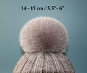 Real Fur Pom Pom, Beige Cappuccino Fox Fur Pom Pom for Hat, Real Fur Fluffy Pom, Large Plush Furry Ball, Detachable Pompom, Fur Bommel Decor