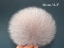 Beige Fur Pompom, Fuzzy Bommel, Real Fox Fur Pom Pom for Hat, Fur Accesory, Fluffy Pom Pon for Beanies, Furry Ball for Crafting, Hat Decor