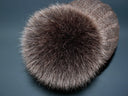 Real Fur Pom Pom, Mocha Brown Pompom for Hat, Furry Ball for Beanies, Detachable Pompon, Fluffy Pom Poms for Hat, Fox Fur Bommel, Hat Decor