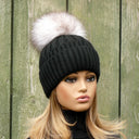 Real Fur Pom Pom, Beige Fluffy Pompom, Fox Tail Fur Pompom for Hat, Puff Fur Ball, Furry Bommel, Fuzzy Pompon, Real Fox Fur Pom Pon for DIY