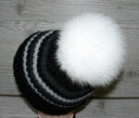 Fur pom pom, White fur pom pom for hat, Real fox fur pom, Large plush furry ball, Detachable pompom, Fluffy pompon, Fuzzy bommel
