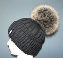 Raccoon fur pom pom, Real fur pompom for hat, Large pompoms, Detachable pompon, Fluffy ball, Brown raccoon fur pom pom, Fur bommel For DIY