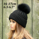 Black Raccoon Fur Pompom, Large Fuffy Pom Pom For Hat, Detachable Pompoms, Real Fur Pompons, Crafts Supplies, Fuzzy Bommel, Cute Hat Decor