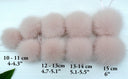 Pink fur pom pom for hat, Fox fur pom pom for beanie, Fluffy pompom, Powder pink fur pompom, Fox fur bommel, Large pom pom, Real fur pompom