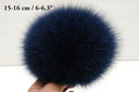 Blue fur pom pom, Real fox fur pompom for hat, Detachable pompoms, Fluffy fur ball, Fluffy pompom, real fur pom-pom, Fur accessories