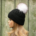 Real Fur Pom Pom, Beige Fluffy Pompom, Fox Tail Fur Pompom for Hat, Puff Fur Ball, Furry Bommel, Fuzzy Pompon, Real Fox Fur Pom Pon for DIY