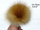 Real Fur Pom Pom for Hat, Fox Fur Pompoms, Furry Ball for Hat, Hat Decoration, Fluffy Bobbles, Fuzzy Bommel, Detachable Fox Fur Pompom Decor