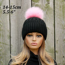 Fluffy Fur Pom Pom, Genuine Fur Pompom for Hats, Fuzzy Pink Pompom, Hat Decoration, Furry Ball, Detachable Pompom For Hat, Fur Accessories