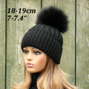 Black Raccoon Fur Pompom, Large Fuffy Pom Pom For Hat, Detachable Pompoms, Real Fur Pompons, Crafts Supplies, Fuzzy Bommel, Cute Hat Decor