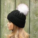 Real Fur Pom Pom, Beige Fluffy Pompom, Fox Tail Fur Pompom for Hat, Puff Fur Ball, Furry Bommel, Fuzzy Pompon, Real Fox Fur Pom Pon for DIY