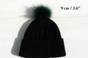 Raccoon Fur Pompom, Green Pom Poms for Hat, Tie On Fur Pom Pom, Removable Fluffy Bommel, Craft Supply, Detachable Raccoon Fuzzy Pompon