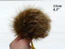 Real Fur Pom Pom for Hat, Fox Fur Pompoms, Furry Ball for Hat, Hat Decoration, Fluffy Bobbles, Fuzzy Bommel, Detachable Fox Fur Pompom Decor