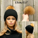 Fur pom pom Raccoon fur pompom Fur accessories Natural color fur raccoon Real fur Pompom hat Large pompoms Detachable pompom Fluffy pom pom