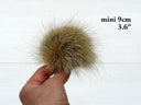 Real Fur Pom Pom for Hat, Fox Fur Pompoms, Furry Ball for Hat, Hat Decoration, Fluffy Bobbles, Fuzzy Bommel, Detachable Fox Fur Pompom Decor