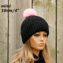 Fluffy Fur Pom Pom, Genuine Fur Pompom for Hats, Fuzzy Pink Pompom, Hat Decoration, Furry Ball, Detachable Pompom For Hat, Fur Accessories