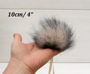 Cream Fur Pom Pom for Hat, Raccoon Fur Pompom, Knitted Hat Pom Pon, Furry Pompom, Removable Fluffy Pompon, Craft Accessory, Fuzzy Bommel