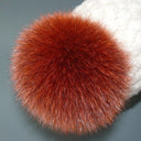 Real Fox Fur Pom Pom, Detachable Pompom, Large Fur Ball, Fur Decoration for Hat, Fur Pompom for Hat, Fluffy Bommel, Pompom For Teen Girl Hat