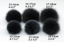 Arctic Fox Fur Pom Pom, Detachable Fluffy Pompom, Dark Fur Hat Pom Pom, Fuzzy Beanie Fur Ball, Fur Accessories For Hat, DIY Craft Supplies