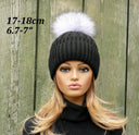 Silver Fur Pom Pom, Real Fur Pompom for Hat, Fluffy Fur Ball Gray, Fox Fur Pom Pom, Fuzzy Pompom for Hat, Puff Bommel, Genuine Fur Pompom