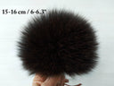 Fox Fur Pom Pom for Beanie, Fuzzy Pompon Ball with Ribbon, Detachable Pompom, Real Arctic Fox Fur, Real Fur Accessories, Gift for Daughter