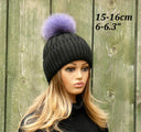 Lavender Real Fur Pompom for Hat, Light Purple Furry Bommel, Fox Fur Lilac Pompons, Fluffy Pom Poms with Ribbons, Fuzzy Balls for Crafts