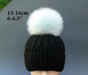 Real Fox Fur Pompom, Mint Fur Pompom For Hat, Detachable Pompom, Winter Hats Pom Pom, Fluffy Pompom, Fox Pom Pom, Furry Pompom For Kids Hat