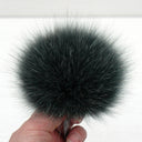 Green Fur Pom Pom for Hat, Fluffy Ball, Fuzzy Pompon, Fluffy Fur Pompom, Real Fox Fur Ball, Detachable Pompoms, Fur Accessories, Fur Bommel