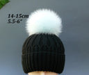 Real Fox Fur Pompom, Mint Fur Pompom For Hat, Detachable Pompom, Winter Hats Pom Pom, Fluffy Pompom, Fox Pom Pom, Furry Pompom For Kids Hat