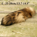 Real Raccoon Fur Tail Or Keychain, Genuine Fur Bag Charm, Furry Accessory, Purse Keychain, Fluffy Car Key Ring, Gift for Her, Boho Bag Decor