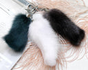 Rabbit Foot Keychain, Furry Paws Keychain, Handbag Charm, Oddity Keychain, Good Luck Purse Charm, Fur Pompom Key Fob, Handbag Accessories