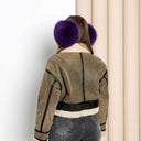 Hot Purple Fur Women's Earmuffs, Soft Fox Fur Ear Warmers, Purple Fluffy Ear Muffs for Her, Stylish Winter Accessories, Secret Santa Gift