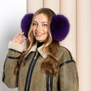 White Fur Ear Muffs Women, Real Fox Fur Earmuffs, Winter Ear Warmers, Warm Fluffy Ear Muffs, Fashion Fur Accessories, Teenage Girl Gifts
