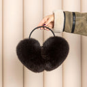 White Fur Ear Muffs Women, Real Fox Fur Earmuffs, Winter Ear Warmers, Warm Fluffy Ear Muffs, Fashion Fur Accessories, Teenage Girl Gifts