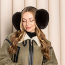 White Fur Ear Muffs Women, Real Fox Fur Earmuffs, Winter Ear Warmers, Warm Fluffy Ear Muffs, Fashion Fur Accessories, Teenage Girl Gifts