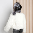 Silver Fox Fur Hat, Oversized Trapper Hat Women, Cold Weather Hat, Warm Fluffy Hat, Leather Ushanka, Fur Aviator Hat, Christmas Gift For Mom