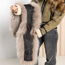 Luxury Real Fur Collar and Cuffs Set for Women, Natural Cool Beige Fox Scarf, Elegant Coat Accessory, Winter Fashion Gift, Anniversary Gift