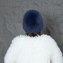 Oversized Fur Beanie, Fluffy Fox Fur Hat, Gray Real Fur Hat Women, Fur Winter Hat, Fuzzy Ladies Hats, Fur Accessories, Wife Birthday Gift