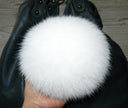 Fur pom pom, White fur pom pom for hat, Real fox fur pom, Large plush furry ball, Detachable pompom, Fluffy pompon, Fuzzy bommel