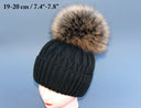 Raccoon fur pom pom, Real fur pompom for hat, Large pompoms, Detachable pompon, Fluffy ball, Brown raccoon fur pom pom, Fur bommel For DIY