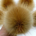 Real Fur Pom Pom for Hat, Fox Fur Pompoms, Furry Ball for Hat, Hat Decoration, Fluffy Bobbles, Fuzzy Bommel